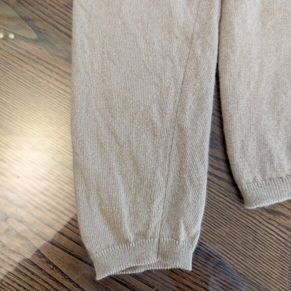 Chanel 2001 01A Light Brown Beige Cashmere Turtleneck Sweater Women FR44 M 8 10 - Picture 10 of 16